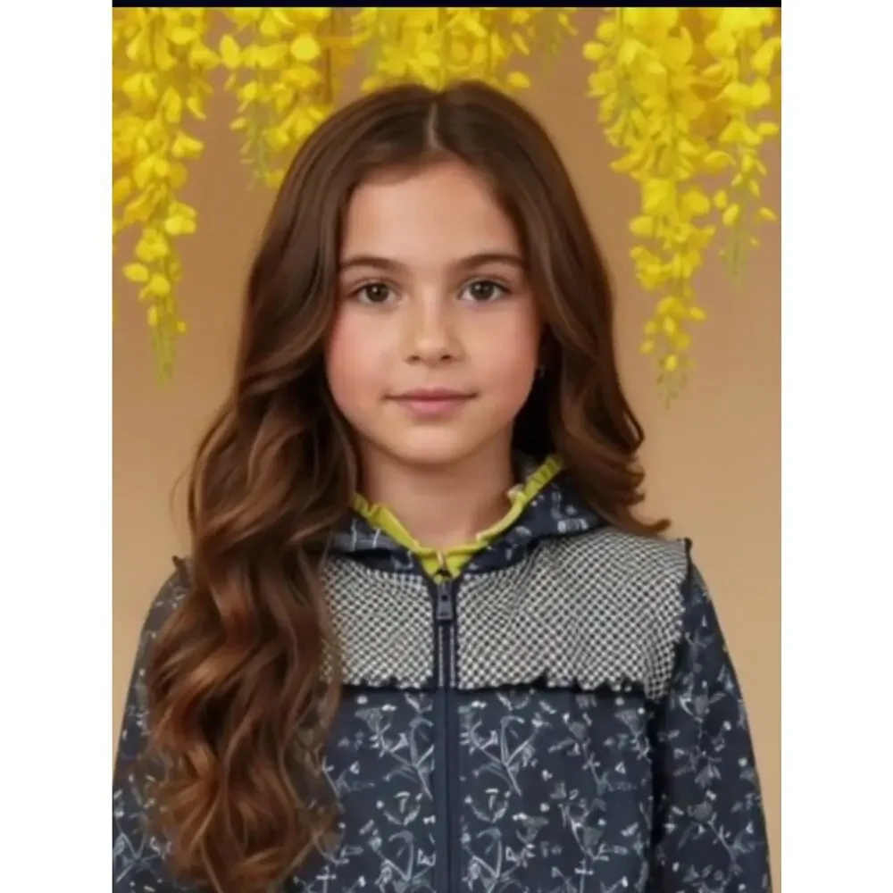 Matilda Jane Enchanted Garden Wildflower Bouquet Blue Floral Jacket Size 10
